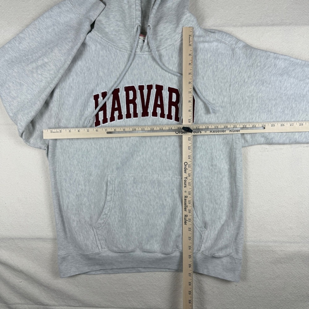 MV Sport Pro-Weave Harvard University Hoodie Gray Sweatshirt Large Collegiate - Picture 3 of 7